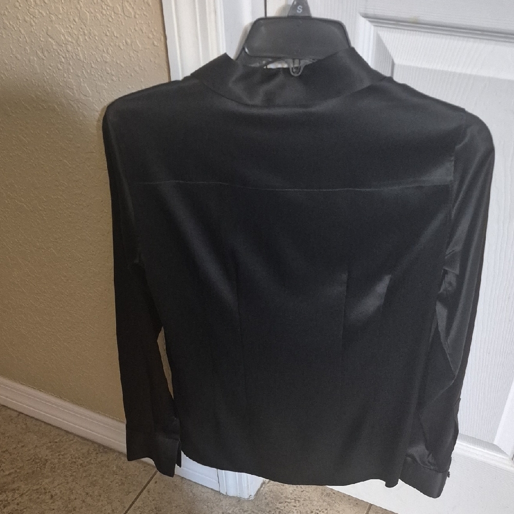 ANTONIO MELANI Silk Black Dress Shirt - Picture 2 of 5